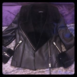 Topshop Faux Leather Jacket ⚫️